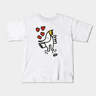 King of birds is giving love Kids T-Shirt